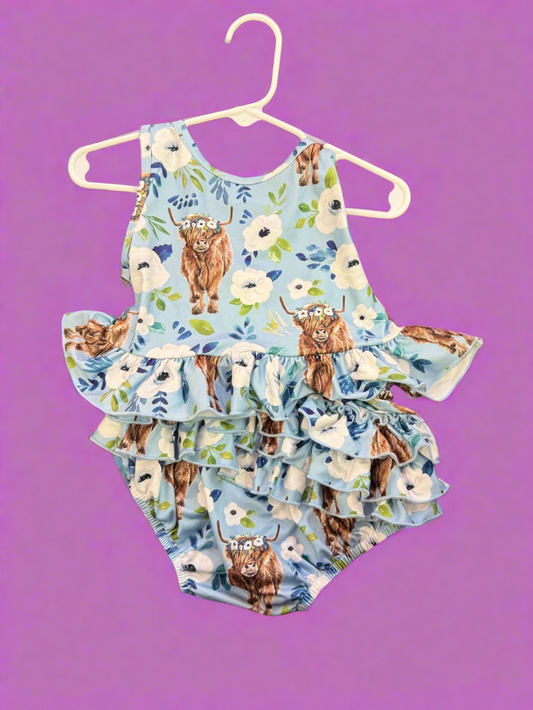 Blue Highlander bathing suit