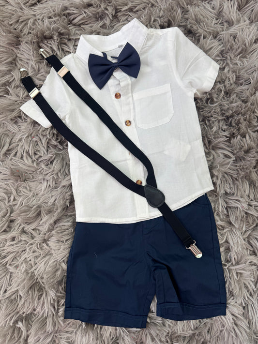 Little boys suit with bow tie