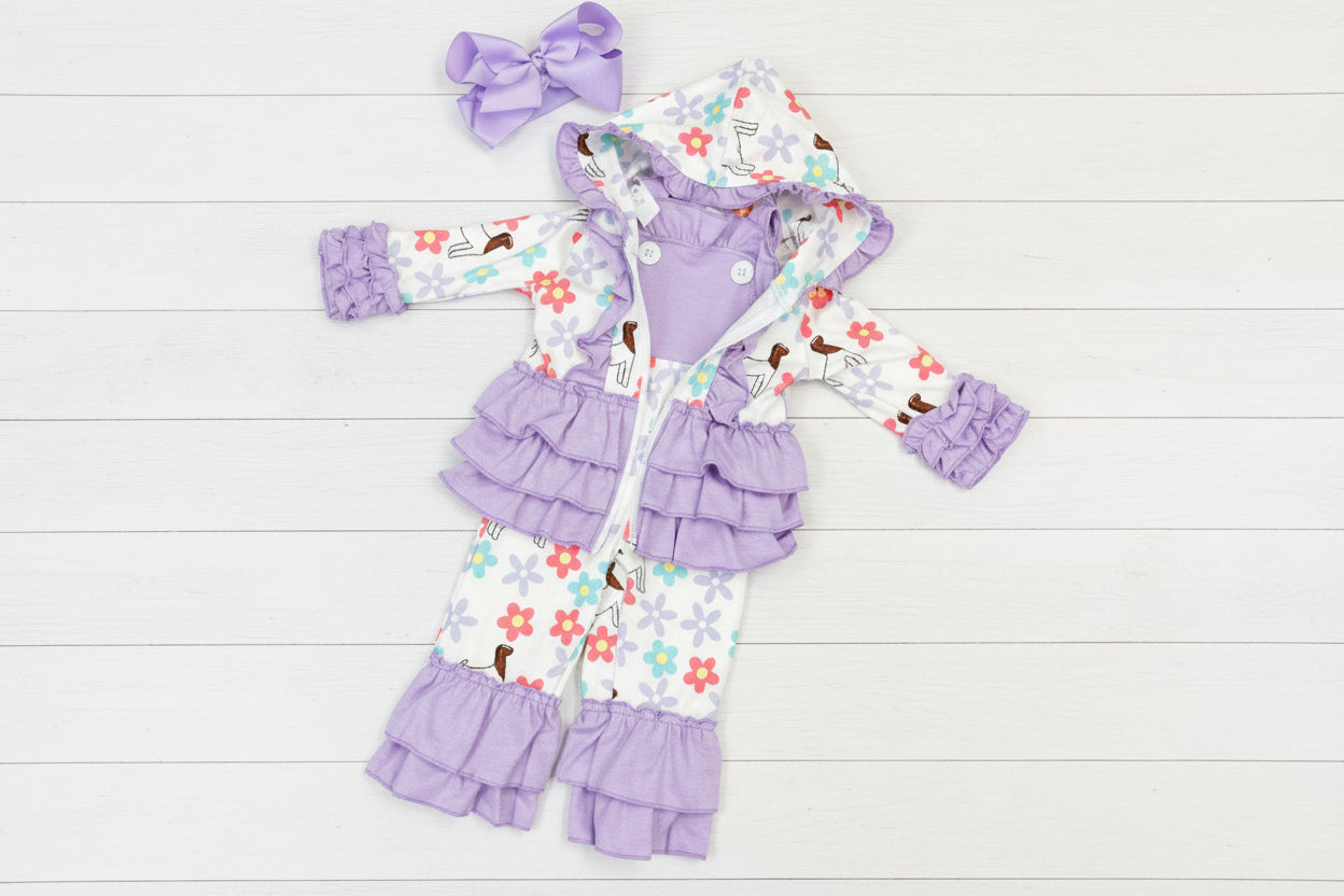 Goat Flower Overalls